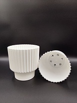 Горшок Аркада d17 h15,5см 2,9л с вкладкой пластик белый