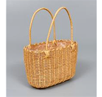 Корзина (секвойя) d23*14*5*h14,5*hh27,5см сумка натуральный