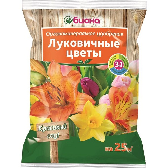 Удобрение органоминеральное Луковичные цветы Биона 0,5кг