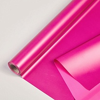 Пленка матовая 60см*10м двухсторонняя, перламутр фуксия-малина