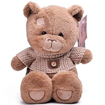 Мягкая игрушка KULT Медведь Отис в свитере h25см бурый 