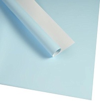 Пленка матовая 60*60см двухсторонняя Нужна и точка 20 листов светло-голубой/белый