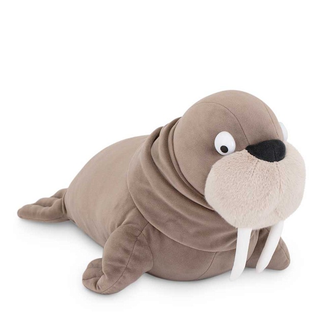 Мягкая игрушка Морж h50см коричневый