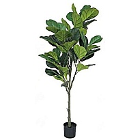 Фикус искусcтвенный лировидный h135см 56листьев