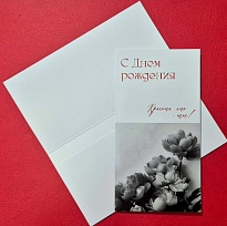 Конверт для денег дизайнерский С днем Рождения! 19*10см
