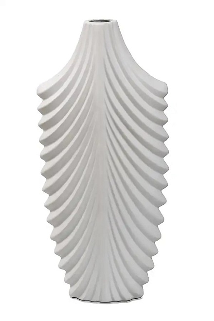 Ваза декоративная h38,5см керамика белый