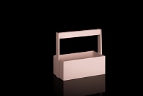 Ящик декоративный с ручкой №1 25*12,5 h10*h23см пастельно-сиреневый