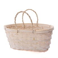 Корзина (бамбук) d26*h13*hh11см овал какао