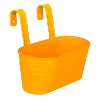 Кашпо настенное Ведро большое 30*20 h25см 3л пластик желтый