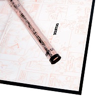 Пленка матовая 58*58см Комикс 10 листов персик