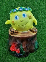 Колобок на пеньке h40см