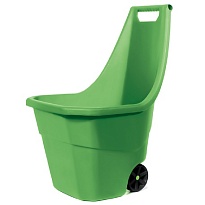 Тачка садовая Prosperplast Load&Go 61*50*h84см 55л пластик зеленый