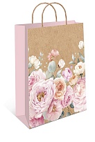 Пакет подарочный 18*23*10см Букет крафт