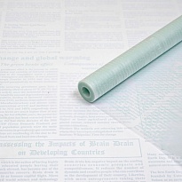 Пленка матовая 60см 200гр Газета деловая тиффани