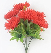 Астра искусственная 7голов h50см красный