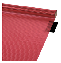 Пленка матовая 58см*10м 65мкр Кристал-Рельеф красный