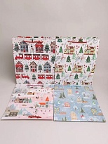 Пакет подарочный НГ 26*32*10см микс