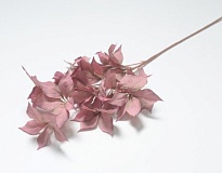 Зелень, ветка искусственная, Лист розы, h86см, бордовый