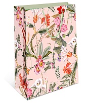 Пакет подарочный 26*32*12см цветы