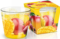 Свеча в стакане Bartek 115г аромат Манго и фрукты