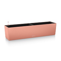 Кашпо Lechuza Балконера Колор 80, автополив, кораллово-красный 80*19*19см