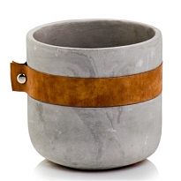 Кашпо Polnix Etno d14 h13см бетон серый