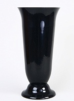 Ваза d21*h42см большая гладкая черный (без ножки)