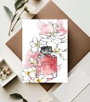 Открытка Gucci Flora! 7*10см, 5шт