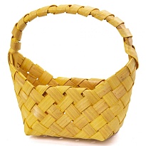 Корзина (секвойя) d18*13.8*h20.5см сумка желтый