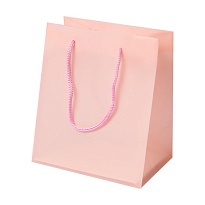 Пакет для цветов 17*12*20см розовый