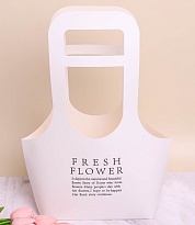 Пакет для цветов Плайм 22*10 h40см белый