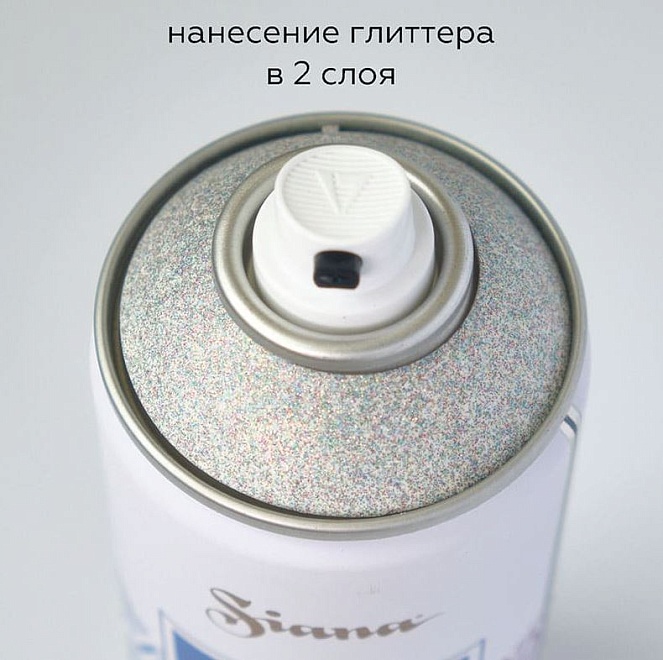Краска аэрозольная Siana Effects 520мл глиттер северное сияние