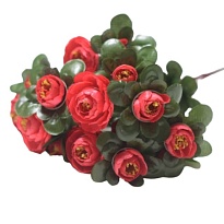 Камелия в букете искусственная 18 голов h35см красный