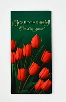 Конверт для денег Поздравляем! 16,5*8см