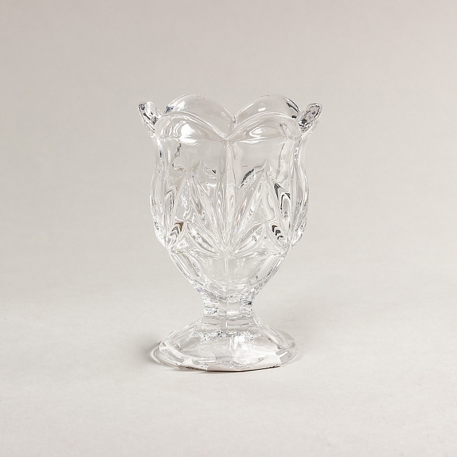 Подсвечник из стекла Tangson 7,2*7,2*10см Тюльпан