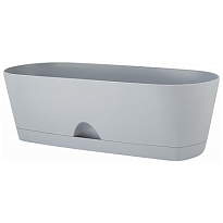 Ящик балконный Amsterdam 40*17 h13.3см 5.33л с поддоном пластик утренний туман