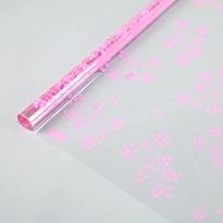 Пленка прозрачная 70см 200г Muralina розовый