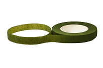 Тейп лента 12мм*28м оливковый