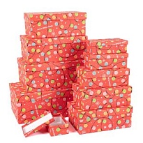 Коробка НГ 21*14*9см гирлянда
