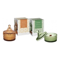 Свеча в стакане Bartek, 150г, аромат Спа Ретрит, дерев. фитиль