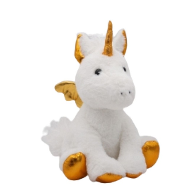 Мягкая игрушка Единорог Юникорн младший h21*26см золотой