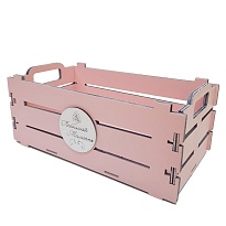 Ящик декоративный Рейка 27*14*11см розовый