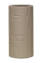 Ваза декоративная h23см керамика бежевый