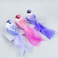 Набор птичек на прищепках 3 шт, 15*4см, ассорти