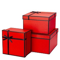 Коробка подарочная, "Кант" 22*13см, красный