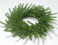 Венок искусственный еловый d50см зеленый