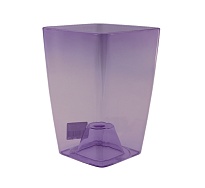 Кашпо для орхидей Сильвия 12*12 h18см 1,8л пластик фиолетовый