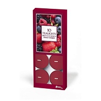 Свечи чайные Petali d37,5*h1,4мм, 10шт, аромат ягодный микс 