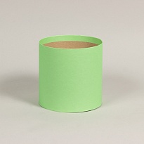 Коробка шляпная без крышки d15*h15см светло-зеленый