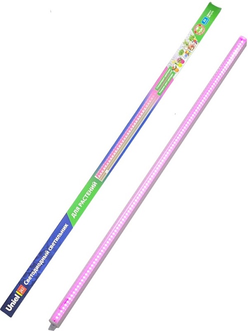 Фитосветильник Uniel линейный 87см выключатель на корпусе спектр SPLE белый